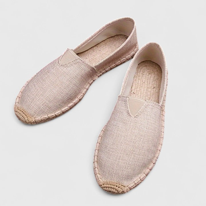 Alynthe OrthoWalk women's lightweight espadrille slip-ons, ideal summer flats for orthopedic comfort & leisure.