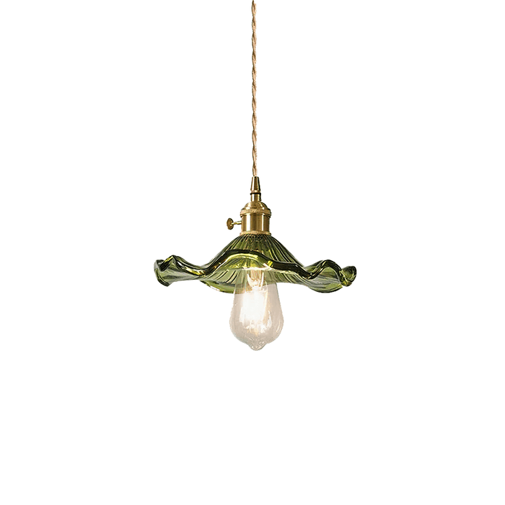 Floral Glass Pendant Light