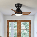 Walnut wood grain & black