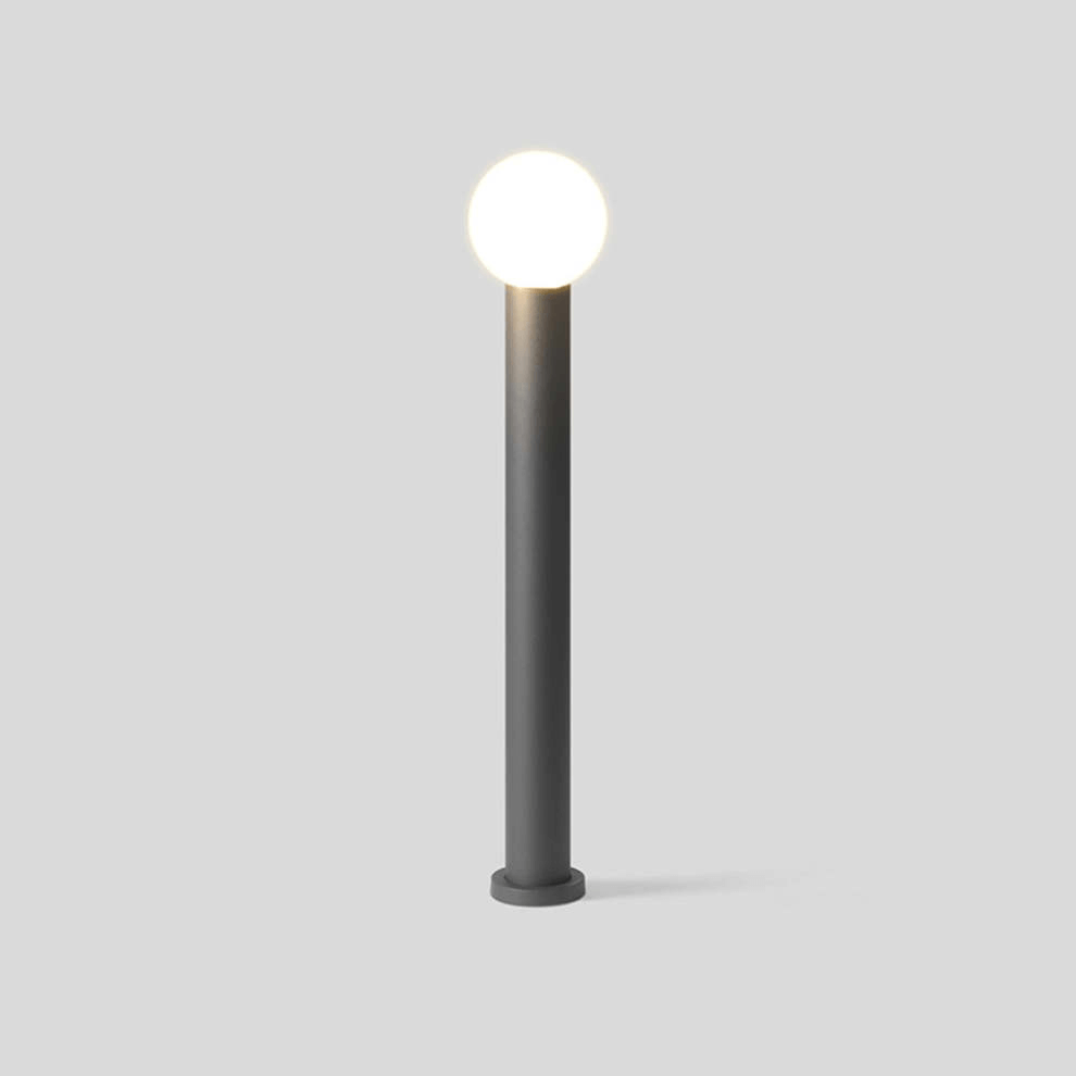 Modern LED Outdoor Path Light Metal Sphere Lamp