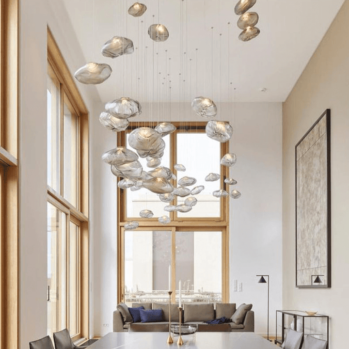 Handblown Glass Bubble Pendant Light