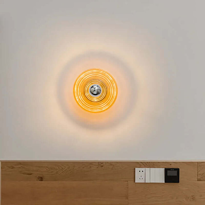 Vintage LED Water Ripple Glass Wall Sconce
