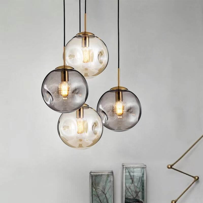 Modern Glass Sphere Pendant Light