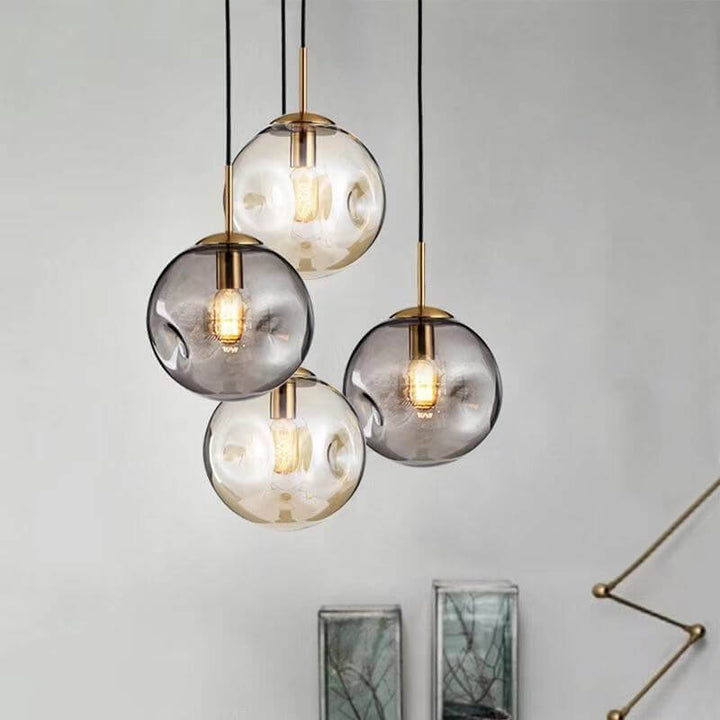 Modern Glass Sphere Pendant Light
