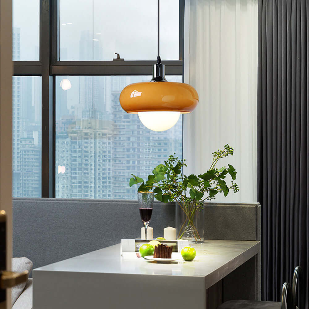 Modern Coffee Glass Pendant Light