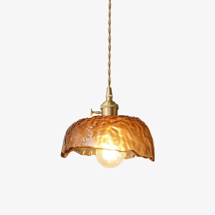 Brown Glass Pendant Light Fixture