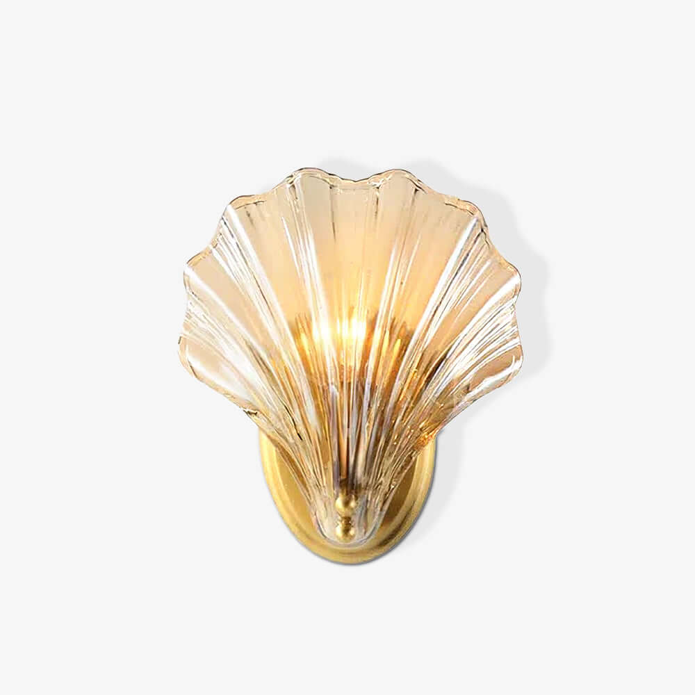 Seashell Wall Light Fixture, Nautical Decor, 20cm