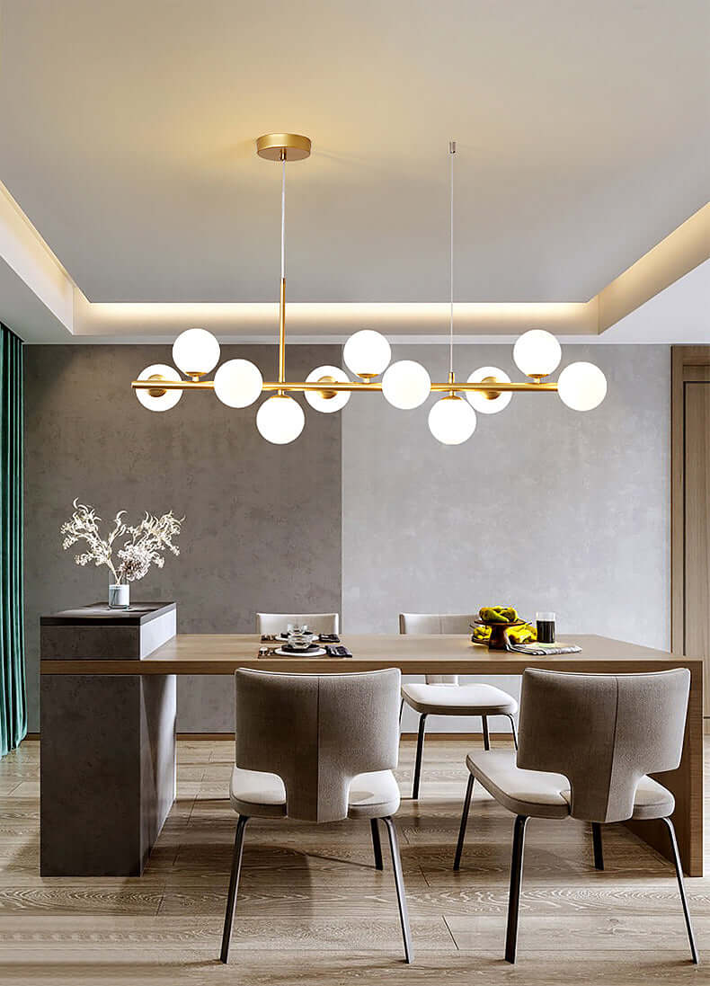 Elegant Glass & Iron Pendant Light