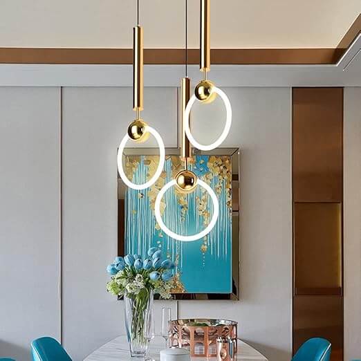 Modern LED Pendant Light Fixture for Minimalist Home Decor