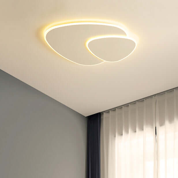 Modern LED Ceiling Light Fixture, Elliptical Design