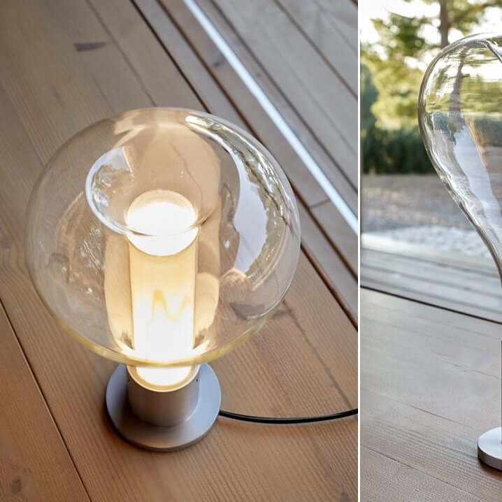 Lava Art Glass Table Lamp with LED Light