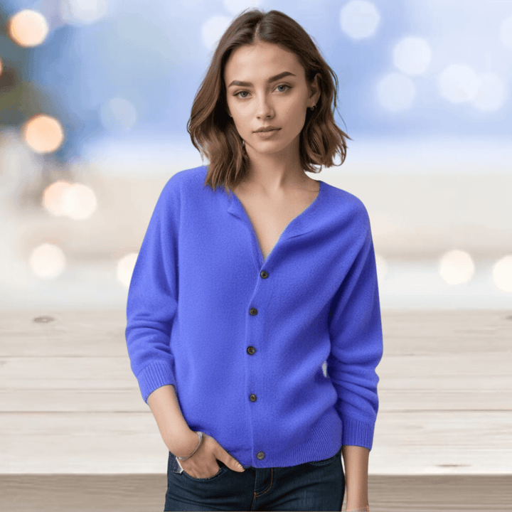Women's Cardigan with V-Neck