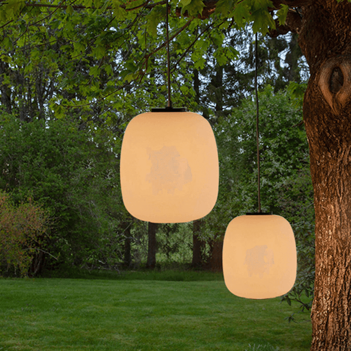 Waterproof Outdoor Pendant Lantern - Retro Metal Design