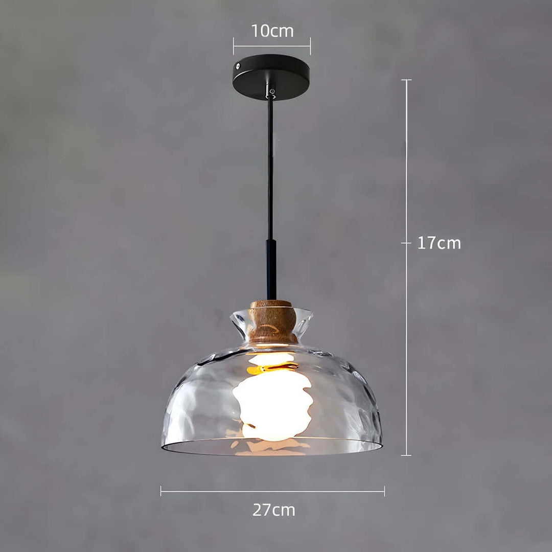Modern Glass Chandelier for Dining Room, Entryway or Kitchen Lighting