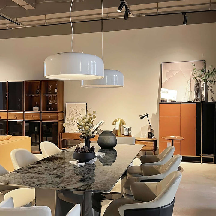 Modern Pendant Light 45/60cm - Aluminium & Polycarbonate