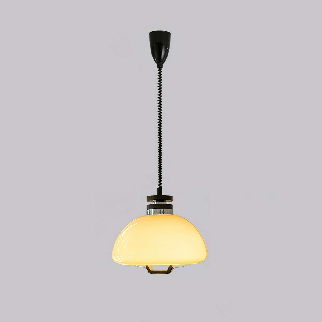 Modern Beige Pudding Pendant Light 40cm
