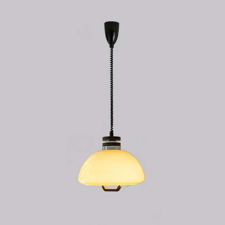 Modern Beige Pudding Pendant Light 40cm
