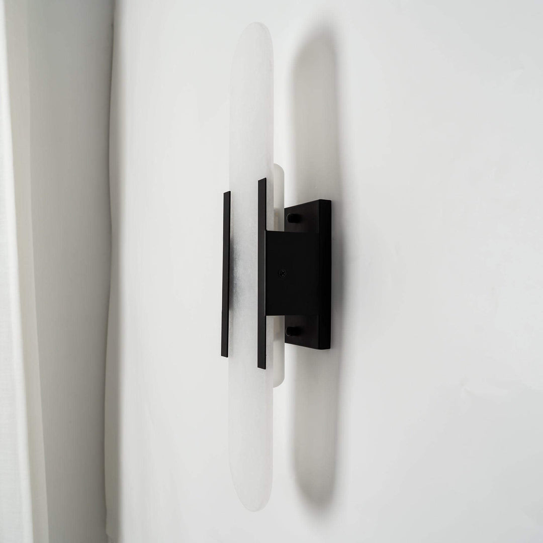 Elongated Alabaster Wall Lamp