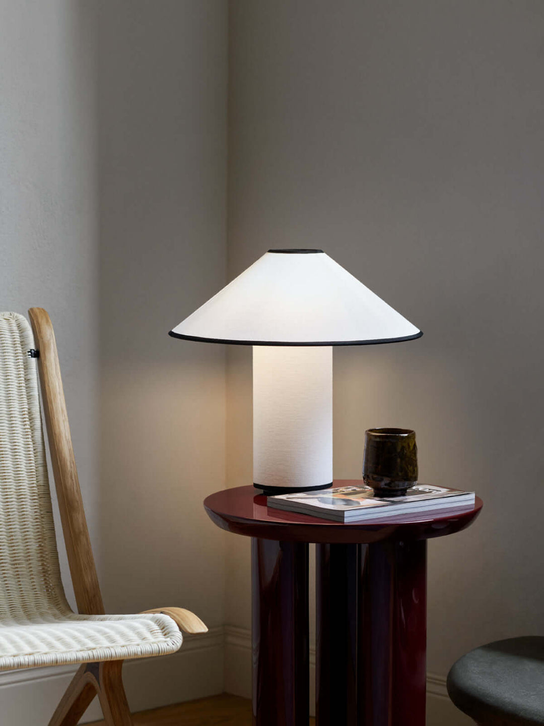 Elegant Metal & Fabric Table Lamp 32cm
