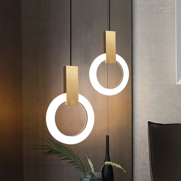 Modern Acrylic Ring LED Pendant Light