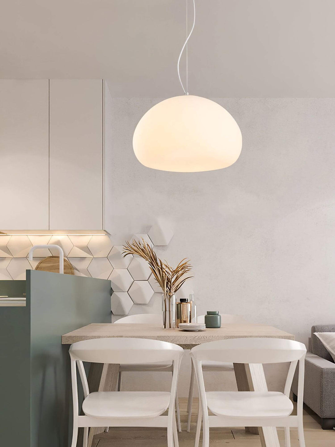 Glass Globe Pendant Light Fixture