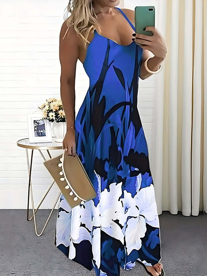 Women's Floral Print Spaghetti Strap Dress