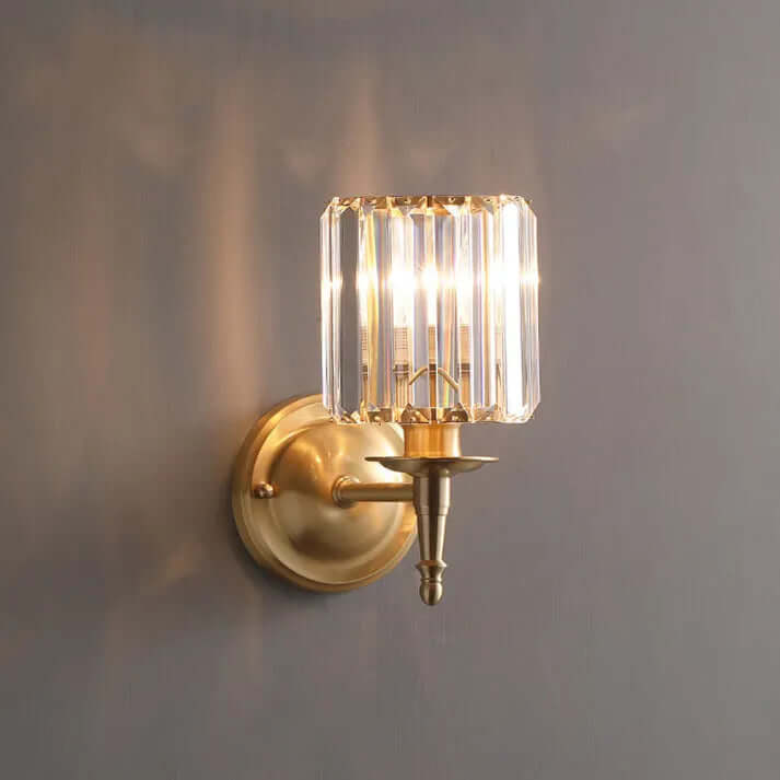 Vintage Crystal Wall Light Fixture
