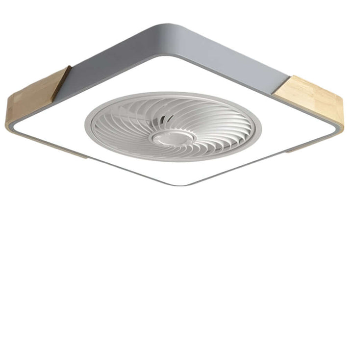 Modern Bladeless Ceiling Fan with LED Light & Remote