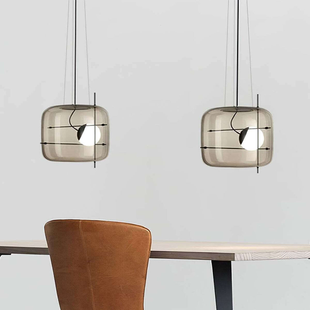 Modern Glass Pendant Light 30cm