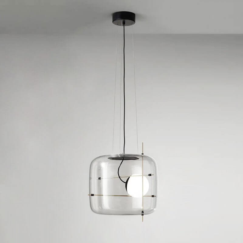 Modern Glass Pendant Light 30cm