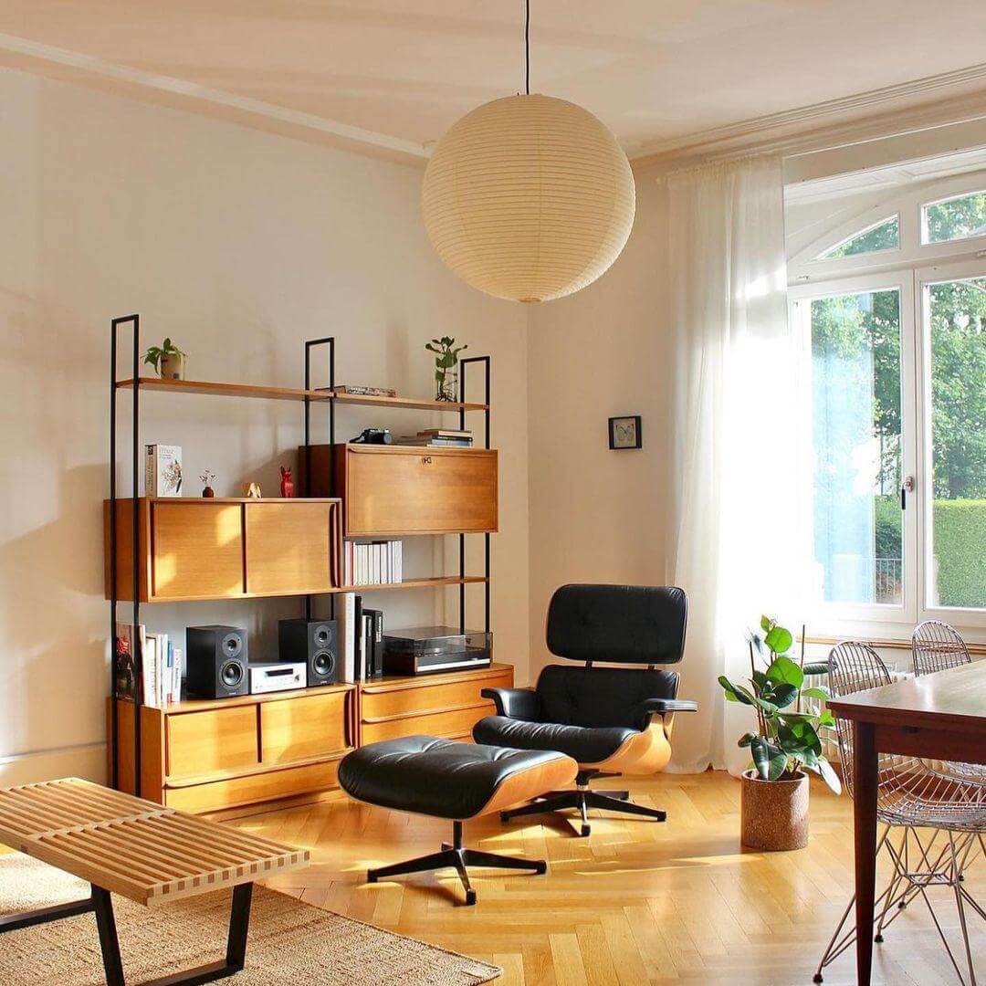 Japanese Pendant Lamp with Wire