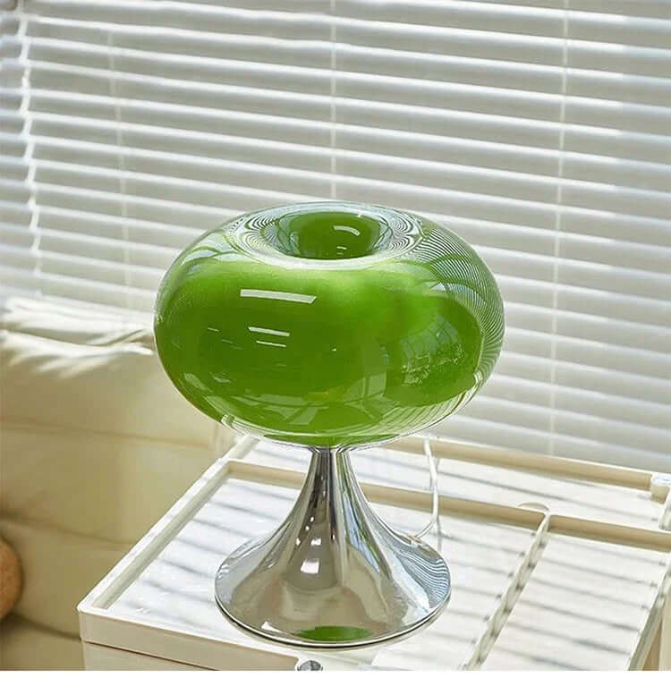 Vintage Apple Glass Table Lamp