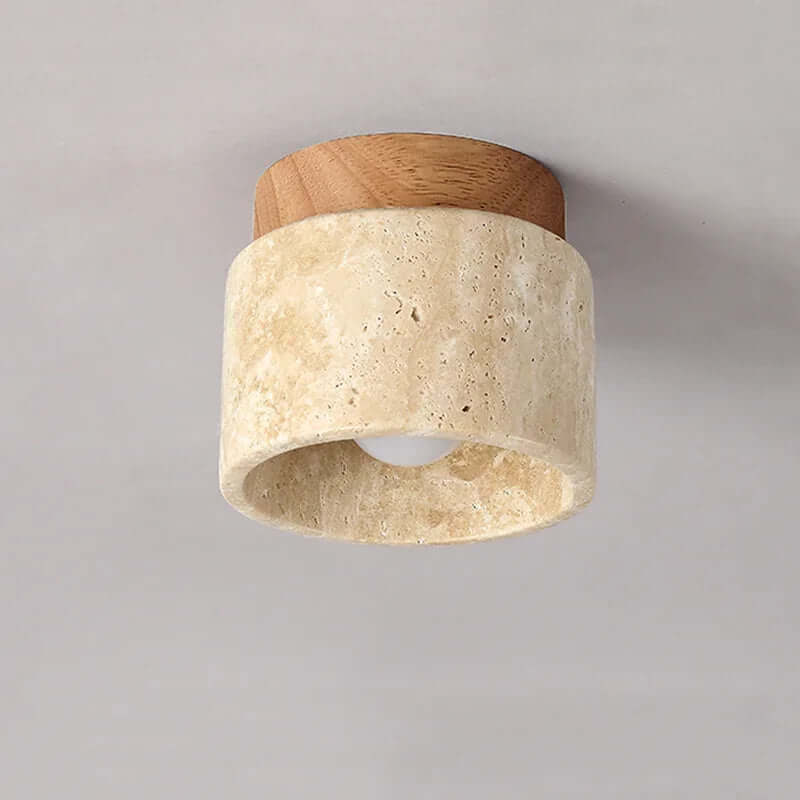 Cream Style Marble Ceiling Lamp