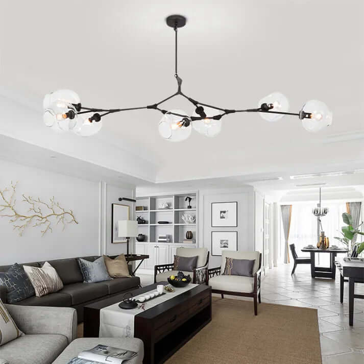 Modern Bubble Glass Sputnik Chandelier
