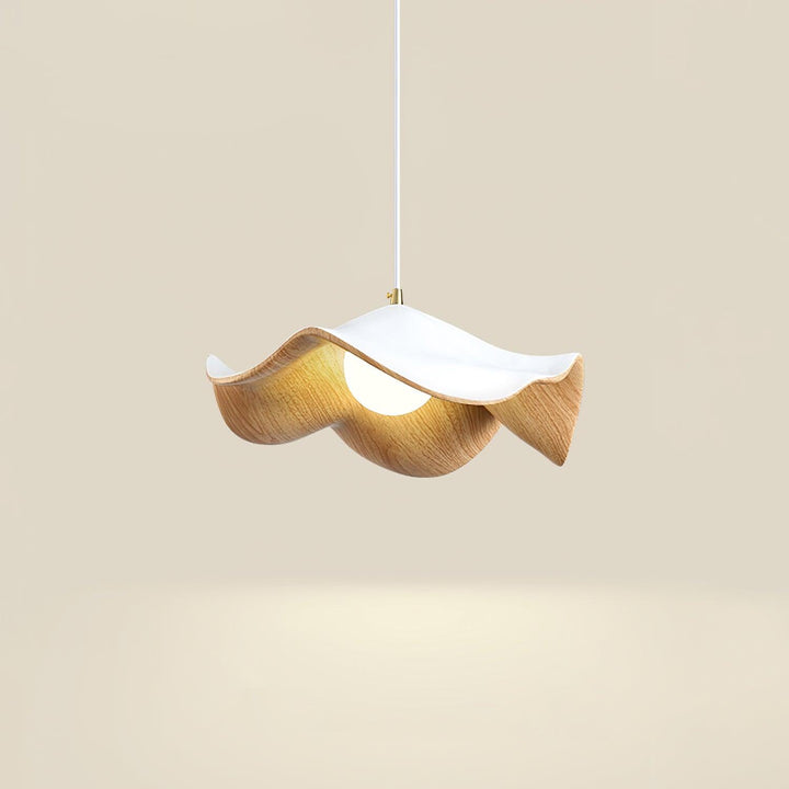 Decorative Resin Pendant Lamp with Leaf Design