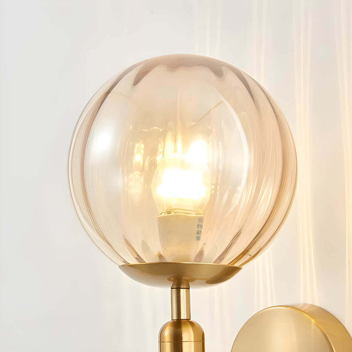 Mid-Century Modern Glass Wall Lamp