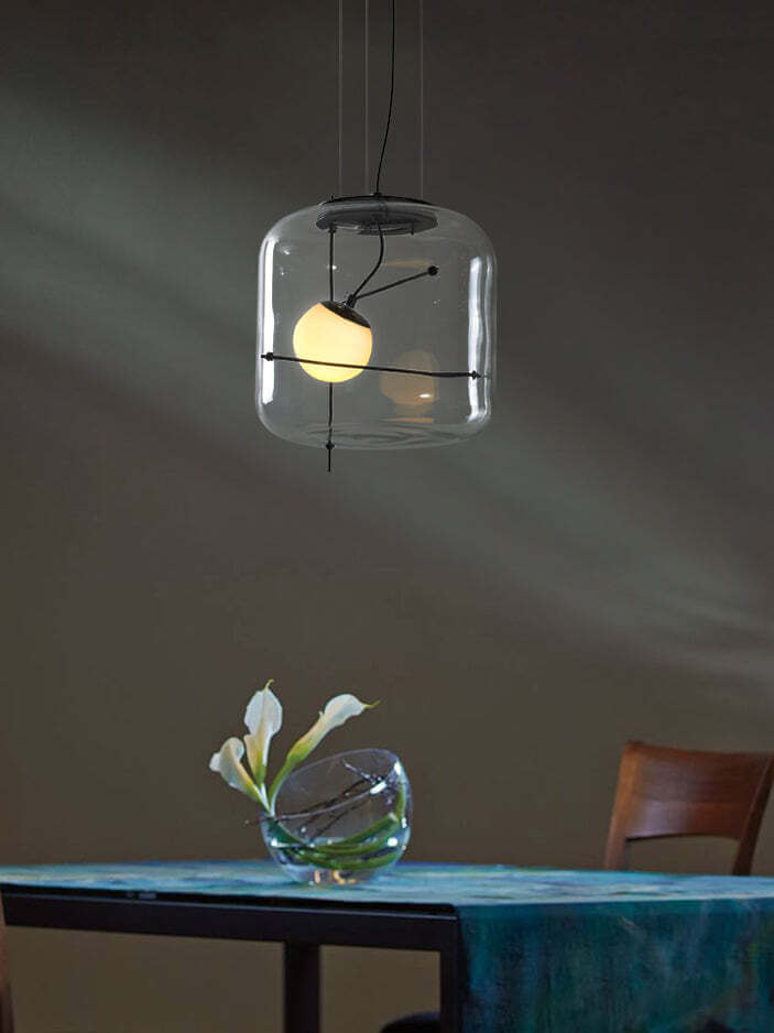 Modern Glass Pendant Light 30cm