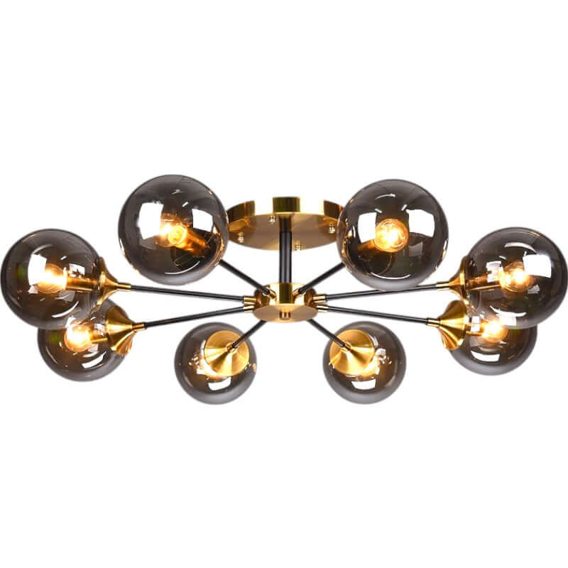 Modern Copper LED Chandelier