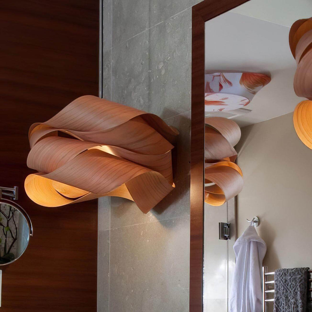 Handcrafted Wood Pendant Light