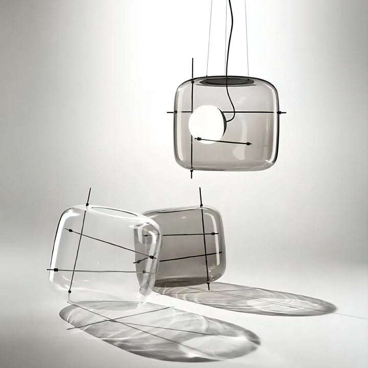 Modern Glass Pendant Light 30cm