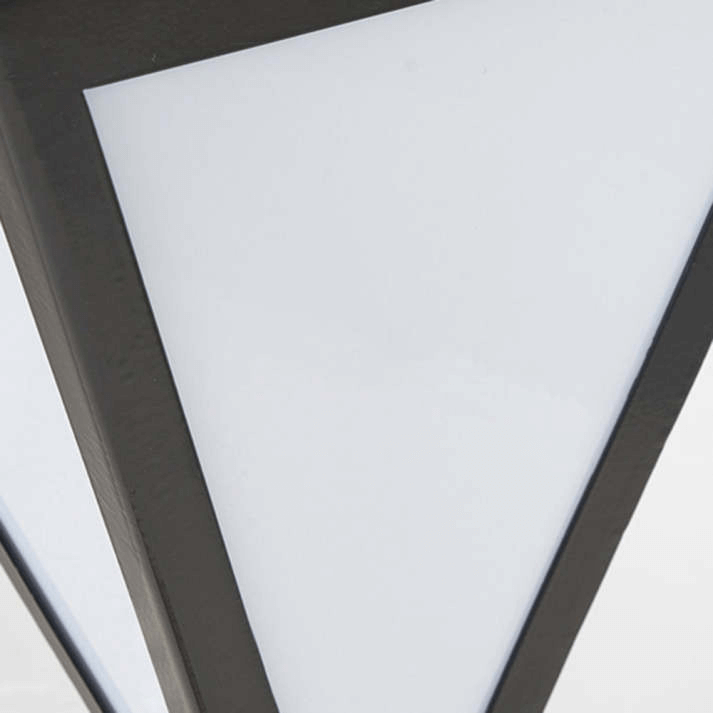 Modern Solar LED Outdoor Lamp - Black