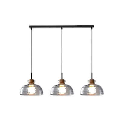 Modern Glass Chandelier for Dining Room, Entryway or Kitchen Lighting