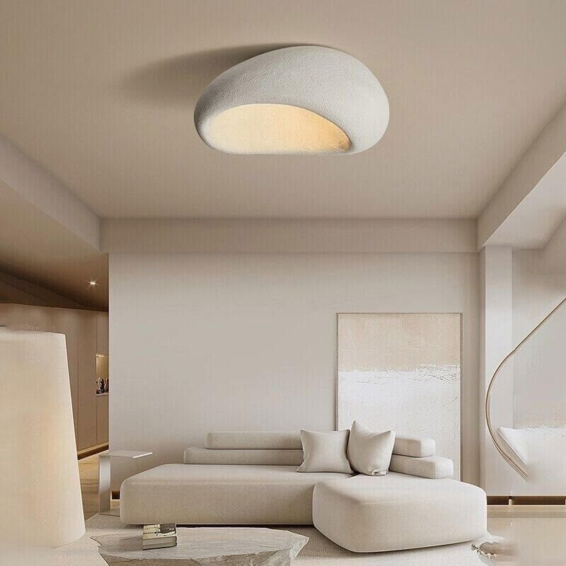 Wabi-Sabi Style Resin Ceiling Light Fixture