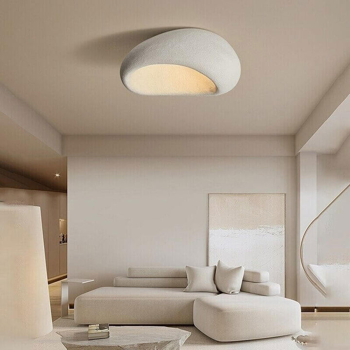 Wabi-Sabi Style Resin Ceiling Light Fixture