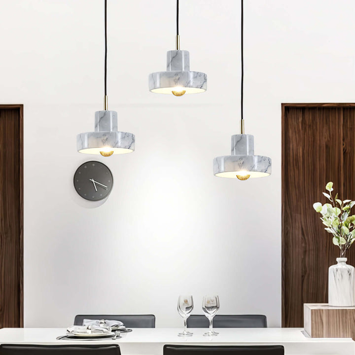 Marble Pendant Lamp with Integrated LED