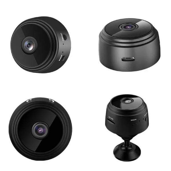 "Black HD wireless backup camera for RVs, trucks, trailers with night vision, waterproof design, perfect for safe reversing."