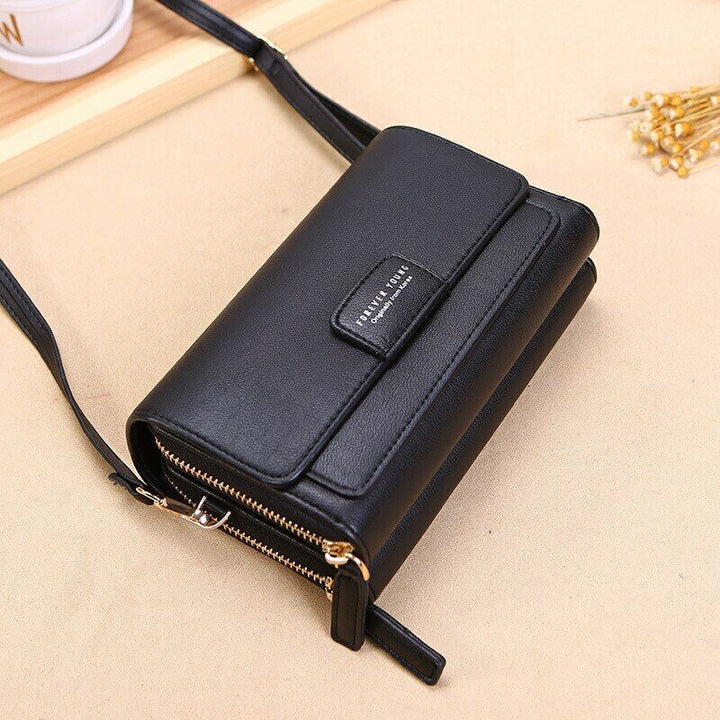 Slim red leather crossbody purse for women, a stylish way to carry your essentials securely.
