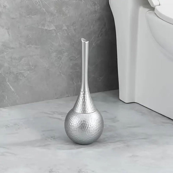 Ivory Pearl luxury toilet brush; elegant, durable bathroom accessory for modern decor & effective toilet cleaning.