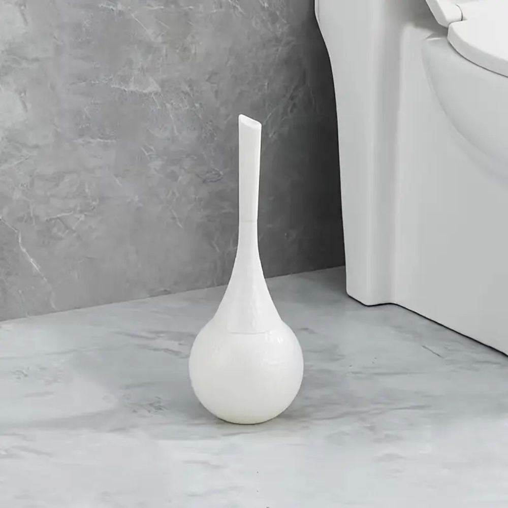 Sleek Sterling Silver luxury toilet brush, a durable & elegant bathroom accessory for modern home hygiene.
