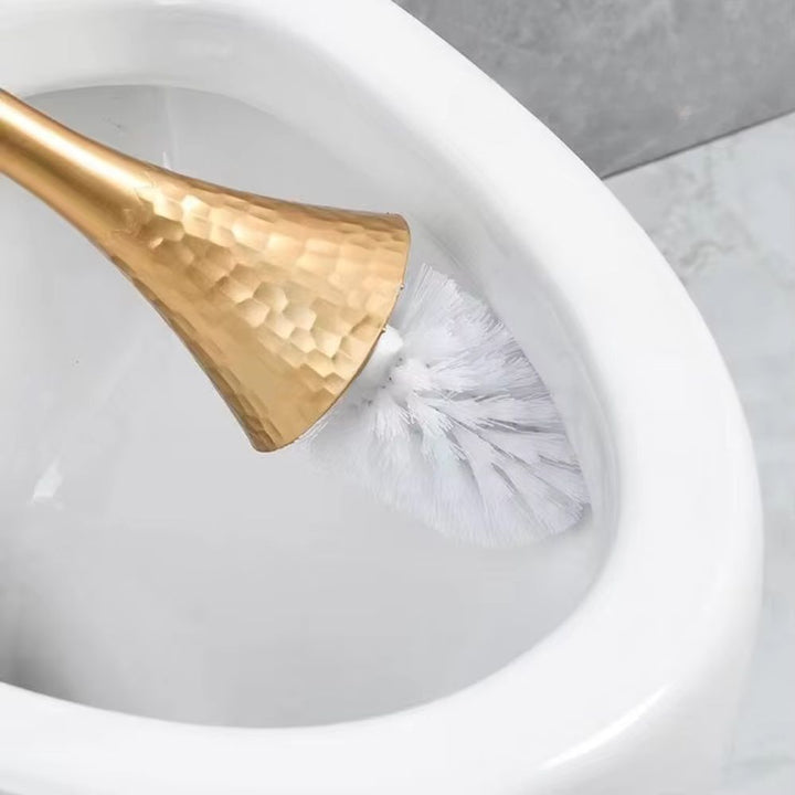 Sleek finish luxury toilet brush, an elegant and durable bathroom accessory for modern home hygiene.